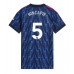 Arsenal Piero Hincapie #5 Borte Drakt Dame 2025-26 Kortermet